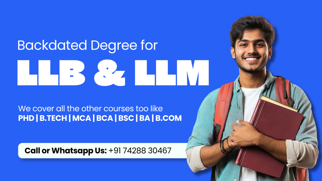 Backdated LLB Degree