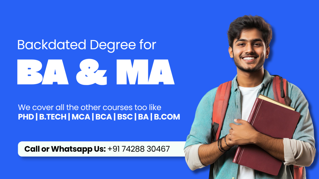 Backdated BA Degree